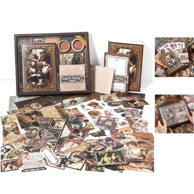 Stunning 346-Piece Vintage Scrapbook Kit - Perfect for Teen Girls' Creativity