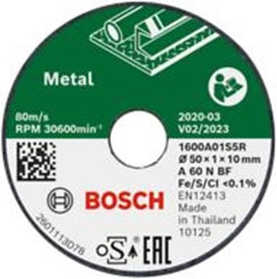 Bosch 3 Stück Trennscheibe für Metall Durchm 50mm Zubehör Bosch EasyCut&Grind