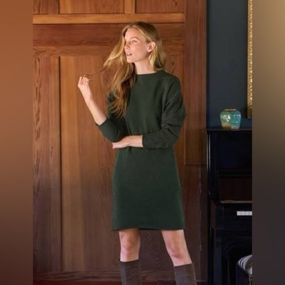 Frank & Eileen Izzie Sweatshirt Dress Evergreen Large LAB444TF NWT