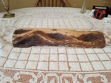 Beautiful Live Edge Black Walnut Wood Slab, Kiln Dried, 17.5 Inches