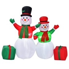 6' 5' Christmas Inflatable Snowmen Blow Up Christmas Decoration