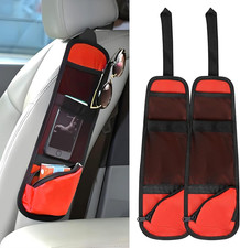 2PCS Car Seat Storage Hanging Bag, Multi-Pocket Auto Seat Side Organizer, Multif