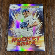 Walker Buehler 2022 Topps Chrome Cosmic #RA-8 Rocket Arms Los Angeles Dodgers