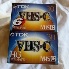 NEW 6 Pack TDK VHS-C HG Ultimate TC-30HG Camcorder Videotape 30 Minute Sealed