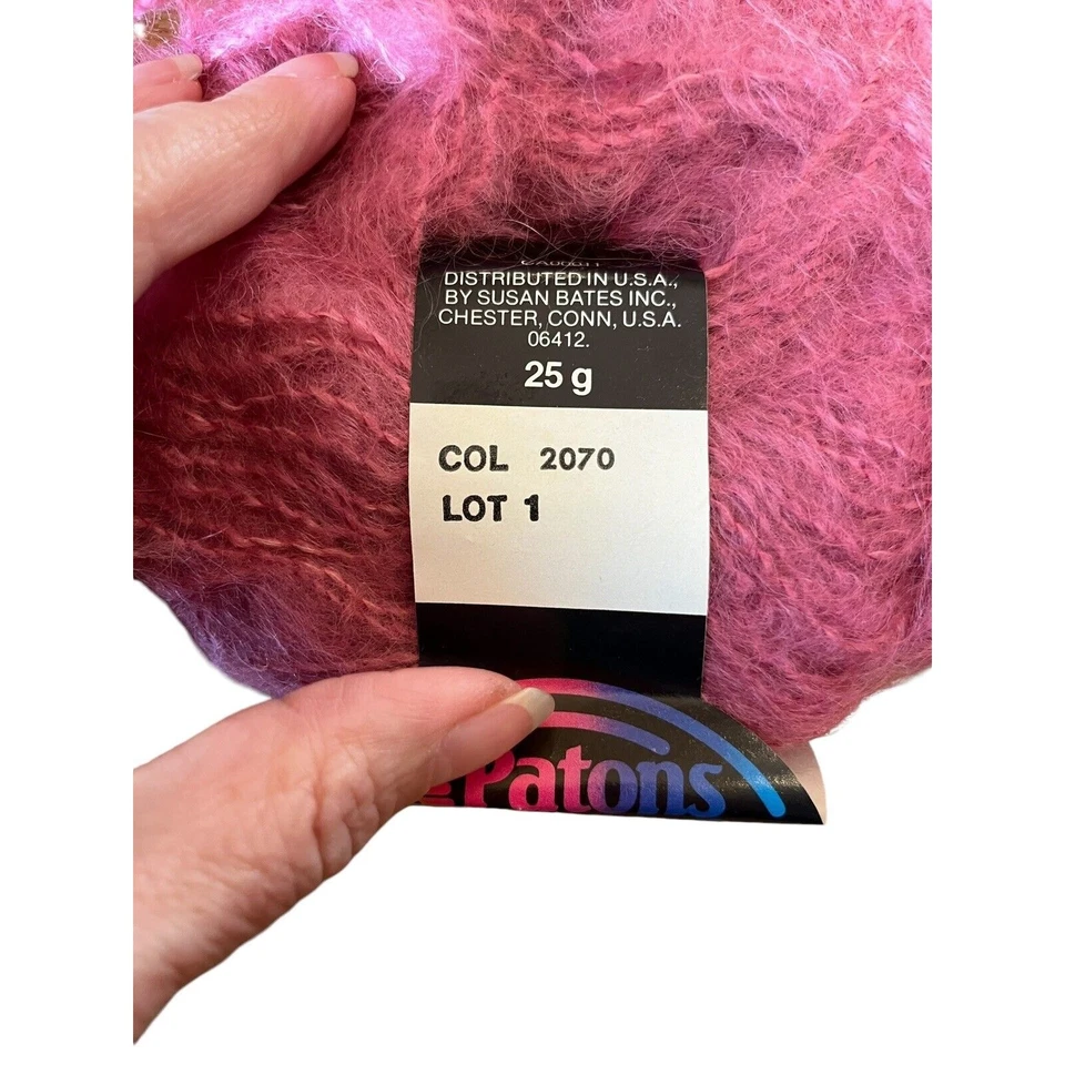 PATONS Mezcla Mohair Rosa Malva Hilo 8 Madejas 54% Mohair 4% Nylon 54% Acrílico Foto 2 de 4