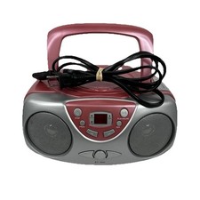 Sylvania SRCD243M Portable CD Player Pink AM/...