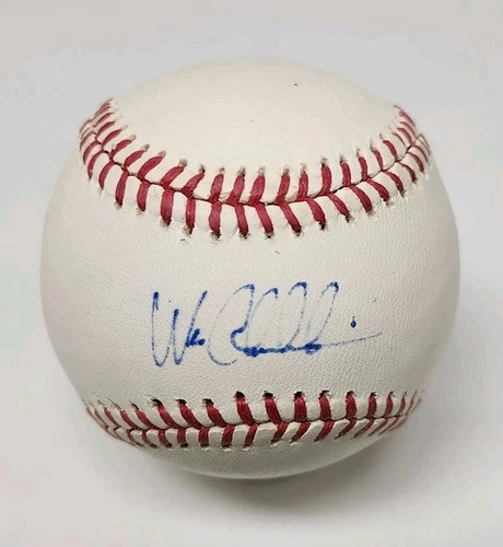 Wes Chamberlain Signed Auto Rawlings Official National League Baseball PHI B6