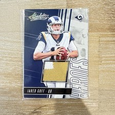 Panini Absolute Heroes Memorabilia Jared Goff #AHM-JG Prime /25 2018 Rams