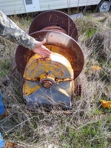 40 ton Tulsa Winch, Chain Drive, with Cable