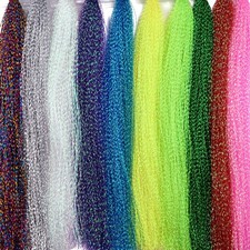 Fly Tying Material 10 Pack 10 Colors Crystal Flash-Set A Crystal Flash