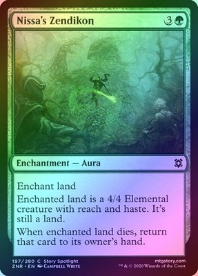 Nissa's Zendikon Foil (197) Zendikar Rising ZNR MTG Magic