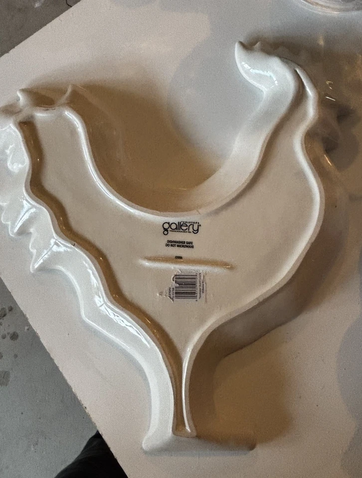 Farm Style Three Dimension Chicken Platter From TableTops Gallery - Image 2 of 2