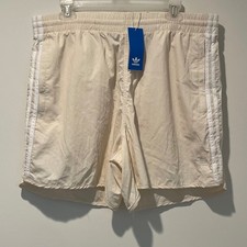 NWT Adidas Originals Sprinter Shorts XL Mens 3 Stripes Wonder White