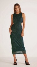 MINKPINK  formal ASTRID CUTOUT MIDI DRESS EMERALD