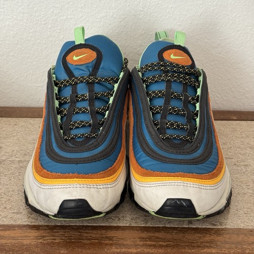 Nike Air Max 97 Green Abyss Illusion CZ7868-300 Mens Size 10.5 - Picture 4 of 11