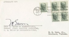 LEON H. GAVIN - FIRST DAY COVER SIGNED