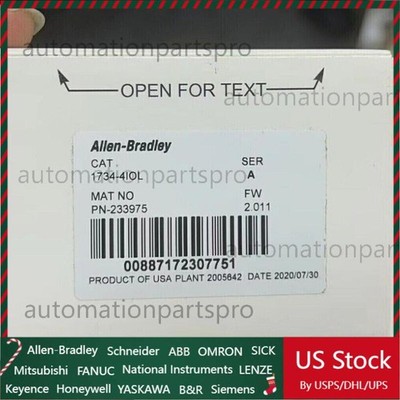 New Factory Sealed AB 1734-4IOL Interface IO Link Distributed I/O US Free Tax