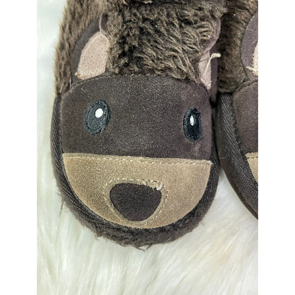 EMU Австралии ребенка ясельного возраста размер 10 замши шерсти ботинки коричневый медведь стриженный мех - Изображение 2 из 4