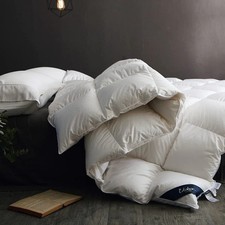 Globon Fusion White Goose Down Comforter Queen Size, Heavy Weight New