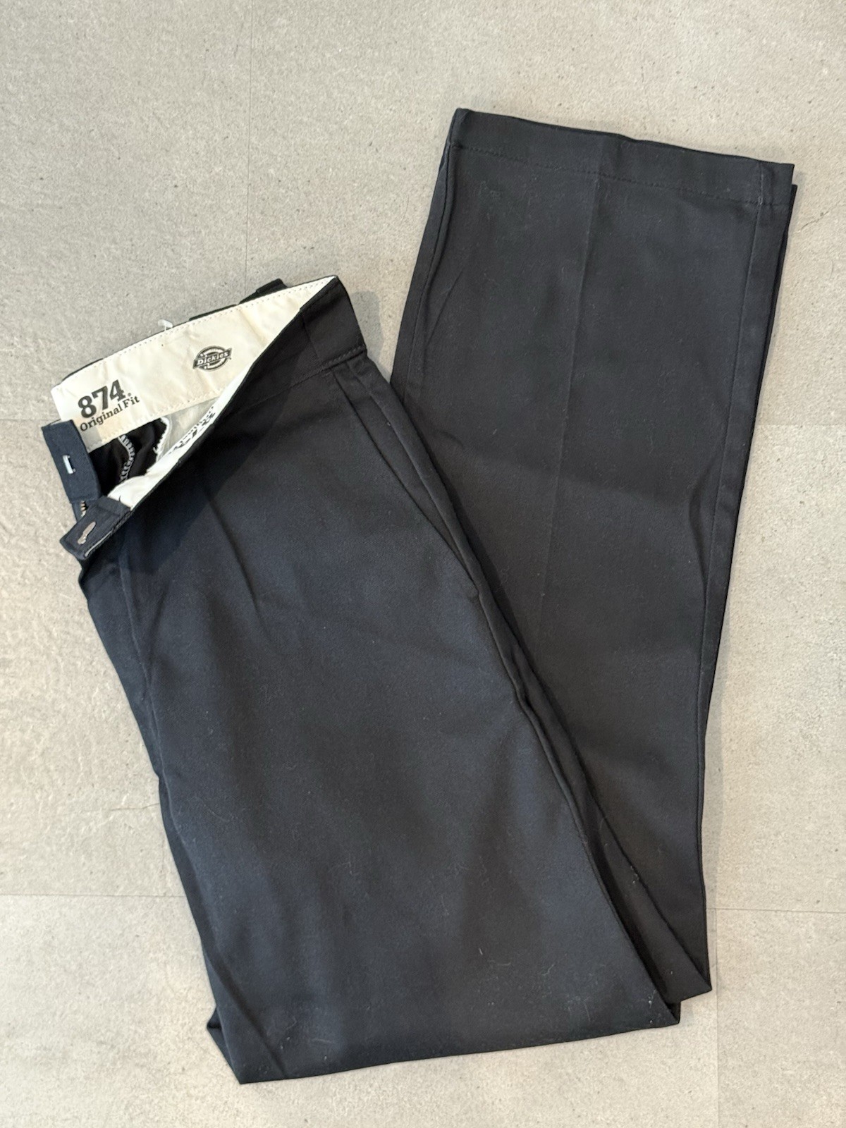 Dickies 874 Original Fit Black Work Pants for Men 34x32 Durable Classic