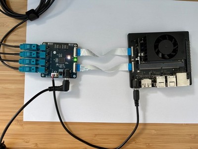Max96724 4-CH GMSL2 Deserializer Kit for Jetson Orin Nano NX + 2x 8MP Cameras
