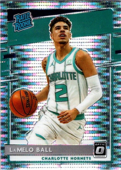 2020-21 Panini Donruss Optic Rated Rookie Lamelo Ball #153 Silver Pulsar Prizm