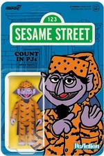 ReAction Sesame Street Wave 6 Count Von Count Action Figure PJs 