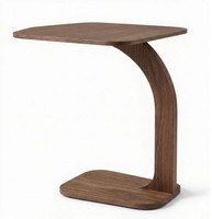 Beistelltisch Braun Armlehnen Modern Elegant Wohnzimmer Komfortabel
