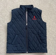 Royal Country of Berkshire Polo Club Navy Blue Zip Up Quilted Vest. Youth Medium