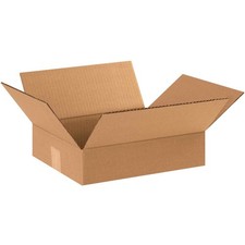 12" x 10" x 3" Flat Cardboard Corrugated Boxes Lot of 25