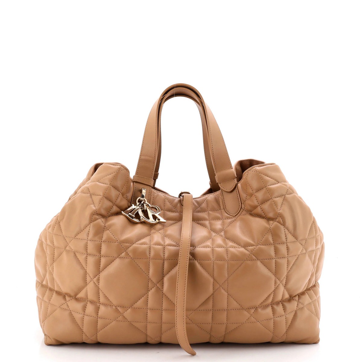 Christian Dior Toujours Tote Bag Macrocannage Quilt Calfskin Large