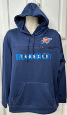 NWT NBA Men's OKC OKLAHOMA CITY THUNDER Performance Hoodie Sweatshirt