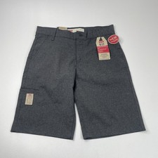 Levi's 511 Shorts Youth Boys 16 Reg 28 Waist Slim Stretch Gray 10 Inseam Casual