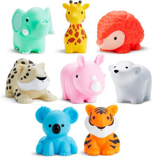 Baby Bath Toy Squirts for Babies and Toddlers 9 Months and Up, Wild Animal Squir
