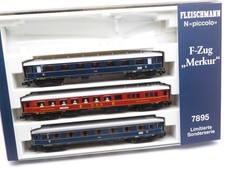 354N - Fleischmann N 7895 - 3tlg. Personenwagenset F-Zug Merkur - top in OVP