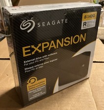 Seagate ExpansionPLUS 8TB HDD, USB 3, External Hard Drive - Black (STKR8000400)