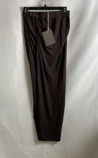 House of CB Women's Brown Lilas Knit Midi Skirt Belted Buckle NWT Sz S