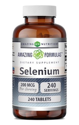 Amazing Formulas Selenium 200 Mcg | Tablets 240 Count (Pack of 1), No Color