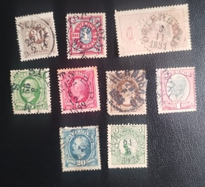 Sweden - Classic Lot of Used Stamps 