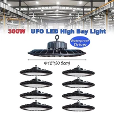 240V Industrial Led High Bay Light 300 Watt UFO Lights Circular Led Shop Light