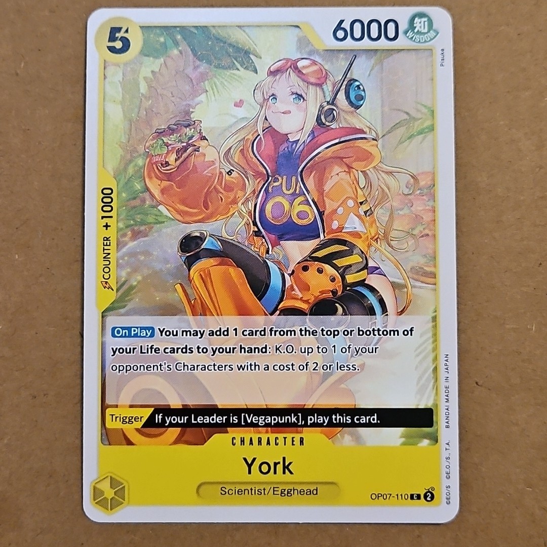 One Piece York (OP07-110/201) OP07 500 Years in the Future NM TCG CCG