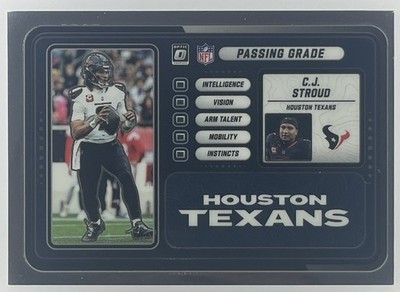 2025 Panini Donruss Optic C.J. Stroud #9 Passing Grade Houston Texans NFL