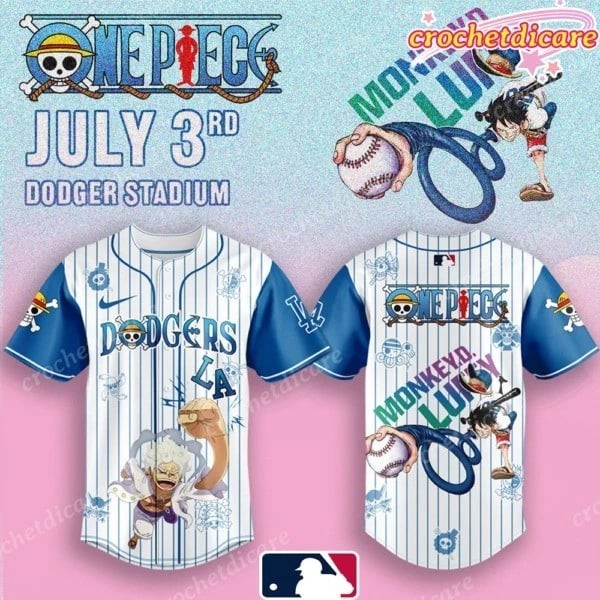 Dodgers X One Piece Night 2025 Baseball Jersey | eBay