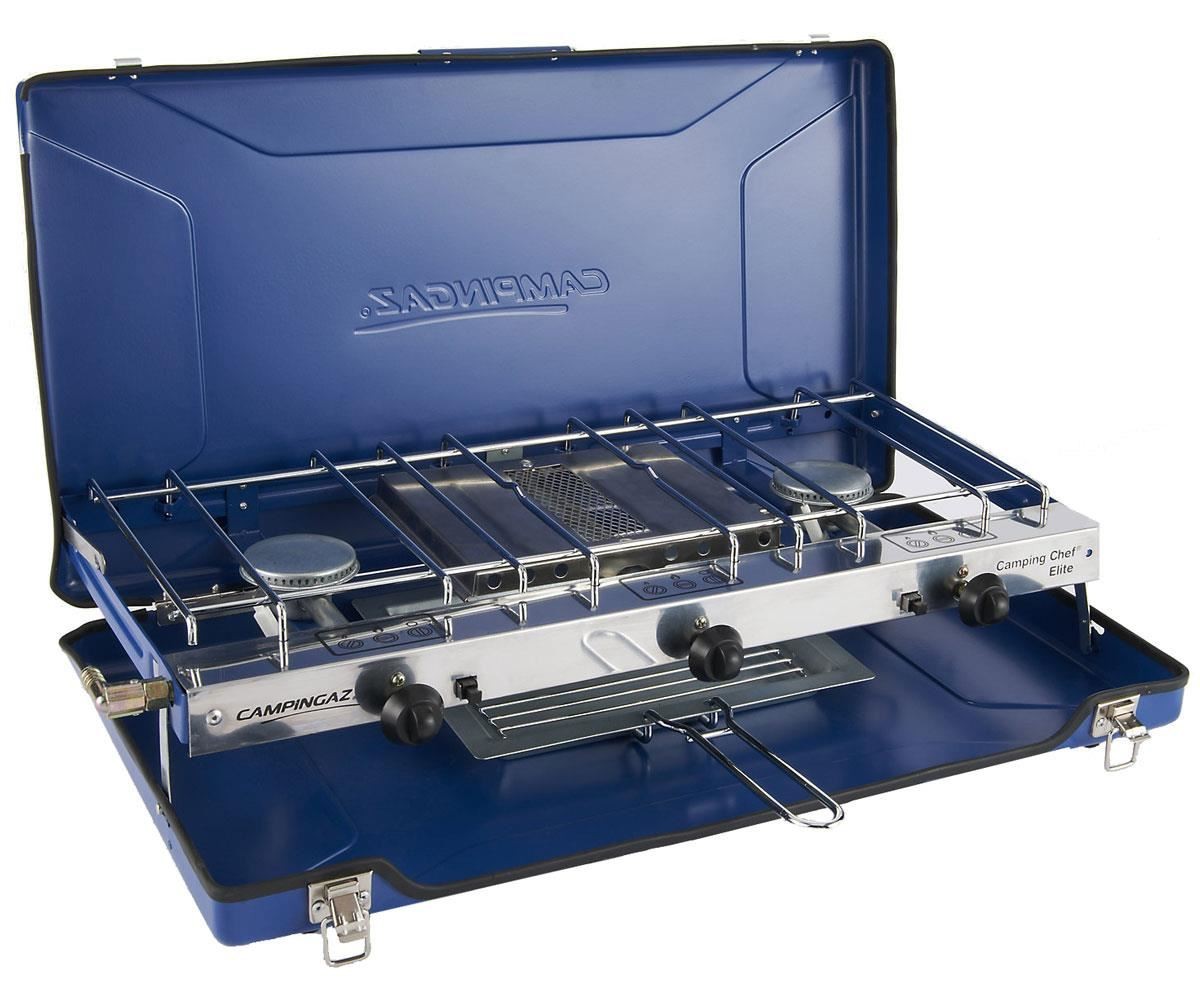 Campingaz Camping Chef Stove Folding Double Burner With Grill