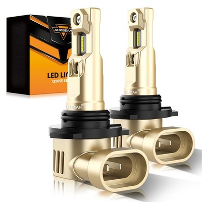 AUXBEAM 9006 LED Combo Headlight Bulbs High Low Beam Kit Extremely White 22000LM