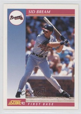 1992 Score Sid Bream #131 0t3