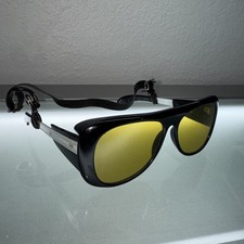 VINTAGE FISHERMAN SUNGLASSES 3341 JAPAN 60'S BLACK POLARIZED STYLISH SPORT