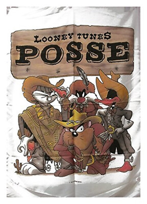 BUGS BUNNY - Posse - Flagge  Posterfahne  Textil-Poster  Posterflag  #225