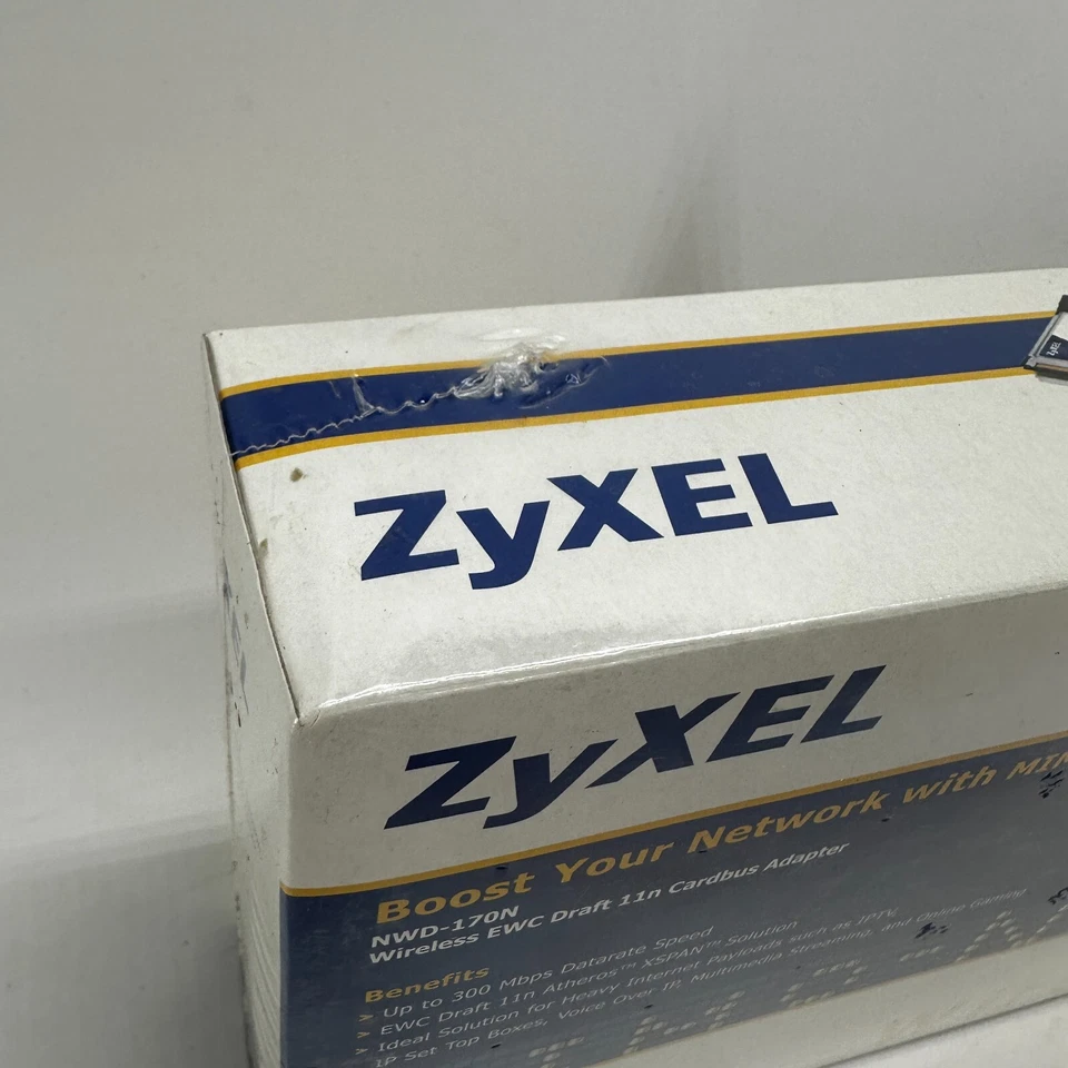 ZyXel NWD-170N Wireless EWC Draft 11n Cardbus Adapter 300 Mbps 802.11N - Image 2 of 4