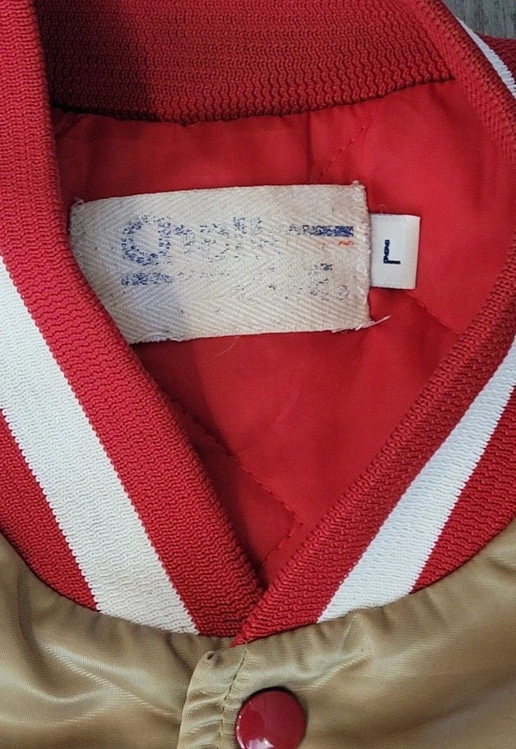 Authentic Vintage 49ers ChalkLine Team NFL Gold Satin jacket Authentic Vintage 49ers ChalkLine Team NFL Gold Satin jacket